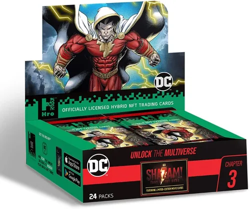 Vista 8 de DC HRO Capítulo 3: paquete de 4 cajas de refuerzo premium, 29 tarjetas comerciales digitales híbridas