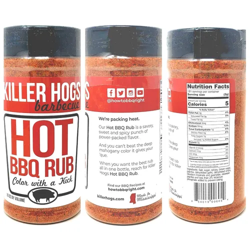 Vista 2 de Killer Hogs Paquete variado de barbacoa – barbacoa caliente, bistec, condimento A.P. y original BBQ Rub – Paquete de 4 botellas – 48 oz en total