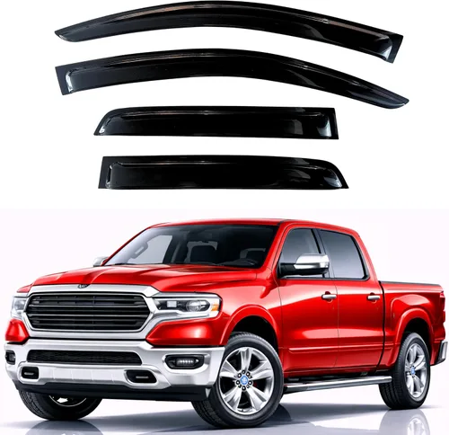 Vista 108 de KPY Protector de lluvia compatible con Ford Bronco 1980-1996, Ford F150 F250 F350, deflectores de ventilación lateral para visera de ventana