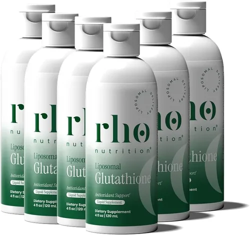 Vista 10 de Rho Nutrition Glutatión liposomal: suplemento líquido de glutatión de ultra alta absorción, apoya la desintoxicación natural, el sistema