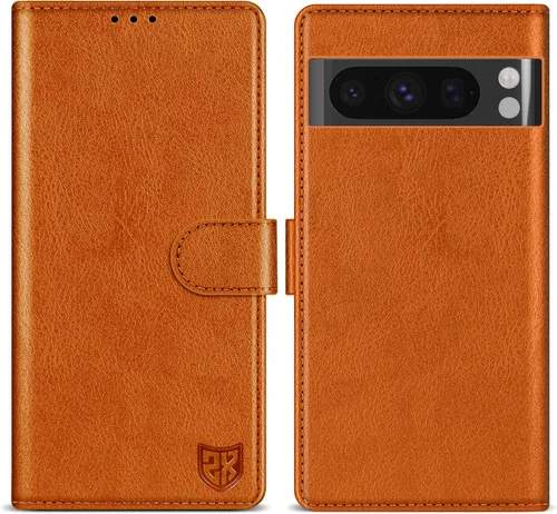 Vista 15 de ZZXX Funda tipo cartera para Google Pixel 8 con bloqueo RFID, ranura para tarjetas, función atril, cierre magnético, funda protectora de cuero