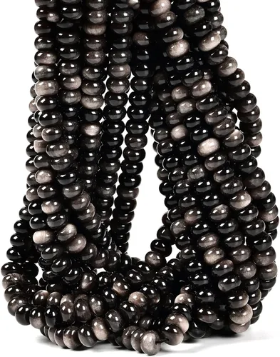 Vista 65 de CAI YI MING, cuentas 2x4mm naturales en forma de rondelle – Espaciadores de gemas sueltas para hacer joyas DIY (Amazonita)