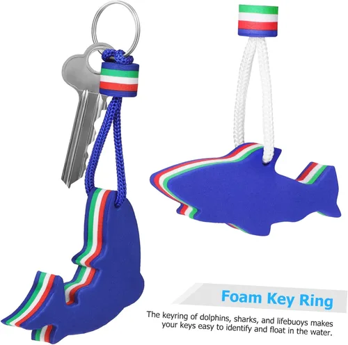 Vista 8 de TENDYCOCO 3pcs Eva Key Ring Boat Key Floating Keychain Boating Keychain Mariposas Decorativas Para Pared Foam Pool Keychains Floating Key Holder