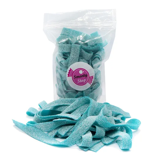 Vista 2 de Smarty Stop Tiras de caramelo de goma agria (frambuesa azul, 1 libra)