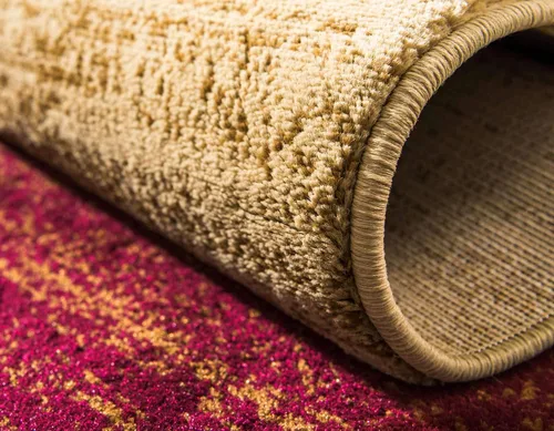 Vista 6 de Unique Loom Barista Collection - Alfombra Ngada (2 pies 2 pulgadas x 3 pies 1 pulgada, Rectangular, Beige/Rojo)
