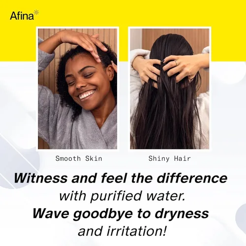Vista 6 de Afina Cabezal de ducha filtrado, filtro de ducha para agua dura, mejora la piel y el cabello eliminando el cloro y los productos químicos tóxicos