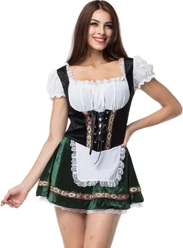 Vista 3 de Aiuem Oktoberfest-Halloween-Kostüme für Cosplay Beer Maid Fancy French Maid