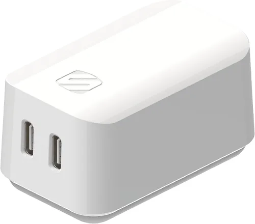 Vista 11 de Scosche HPDC20-SP Cargador rápido PowerVolt 20W Mini Cube USB-C, adaptador de pared para teléfono, carga de energía 4 veces más rápida, enchufe