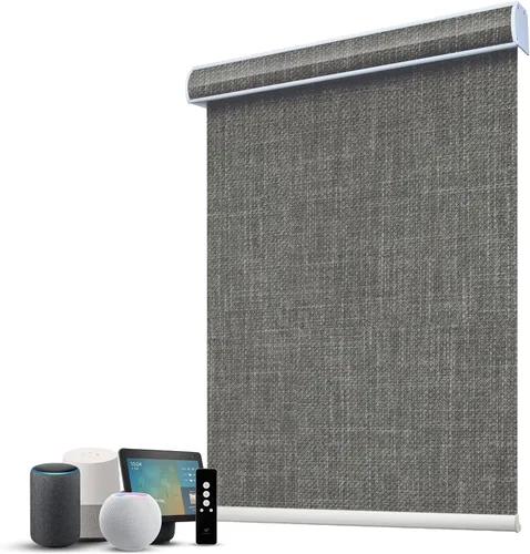 Vista 53 de SmartWings Persianas Motorizadas con Filtro de Luz, Compatible con Matter Thread Homekit Z-Wave Alexa Google, Persianas con 70% de Opacidad Safari