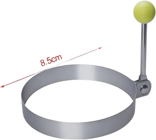 Vista 9 de Stainless Steel Egg Rings 3.5 Inch for Pancakes(Circle)