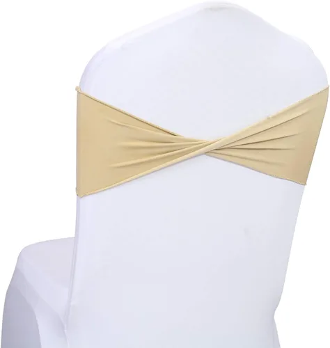 Vista 31 de MDS Paquete de 100 bandas de elastano para silla, bandas lisas sin hebilla, reutilizables, elásticas, para decoración de bodas, recepciones, Azul