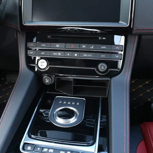 Vista 4 de YIWANG - Caja de almacenamiento multifunción de plástico ABS para Jaguar XF 2016-2019, XE 2015-2019