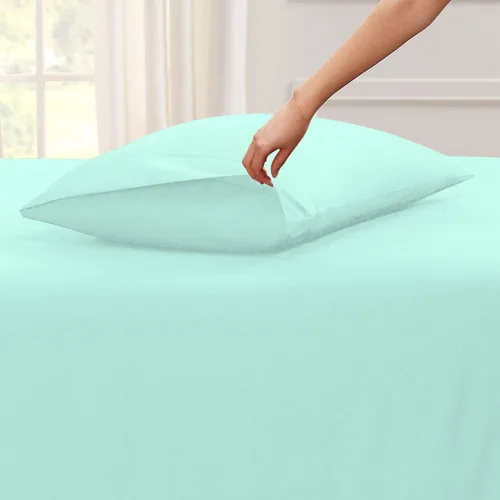 Vista 2 de Juego de sábanas divididas de 5 piezas de 800 hilos para cama ajustable (2 piezas, 1 sábana plana y 2 fundas de almohada) 100% algodón egipcio