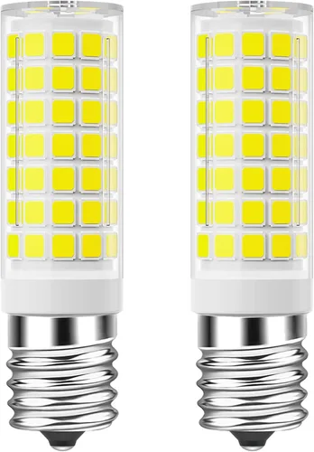 Vista 9 de TAIYALOO Bombilla LED E17 regulable, bombilla de horno de microondas de 5 W, blanco natural 4000 K, repuesto de bombilla halógena de 40 W