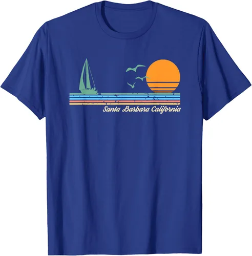 Vista 22 de Camiseta Santa Barbara California, Negro, S