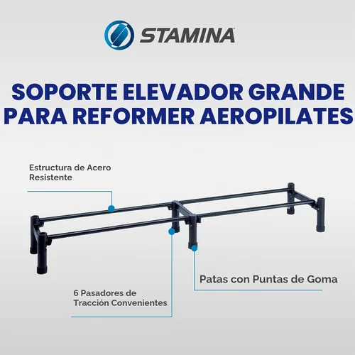 Vista 2 de AeroPilates Reformer Stand – Accesorios complementarios de pilates para reformadores AeroPilates – Entrenamiento de pilates para entrenamiento