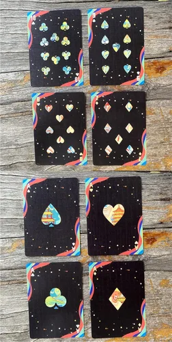 Vista 3 de Huxuan Yini - Juego de cartas de cardenistry para niños y adultos, cartas de póquer, juegos de cartas para fiestas