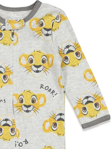 Vista 7 de Disney Winnie the Pooh Lion King Monsters Inc Pixar Toy Story - Paquete de 2 overoles Sleep N Play para recién nacidos a bebés