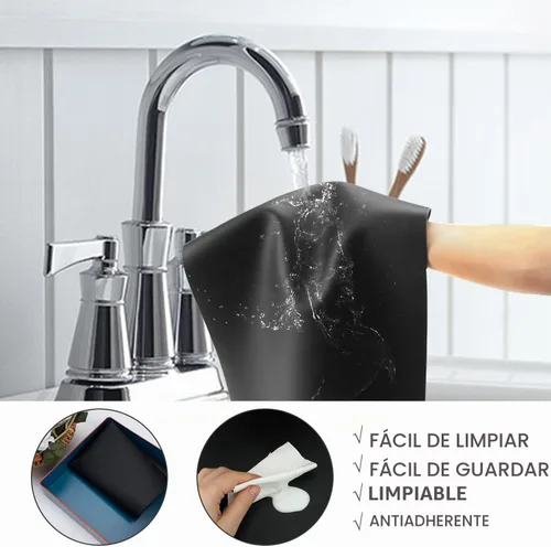 Vista 4 de Tapetes de silicona de grado alimenticio para encimera de cocina, tapete protector de encimera, resistente al calor, tapete para freidora de aire