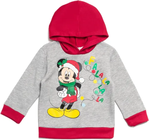 Vista 2 de Disney Mickey Mouse - Conjunto de sudadera con capucha y pantalones de forro polar para niños grandes