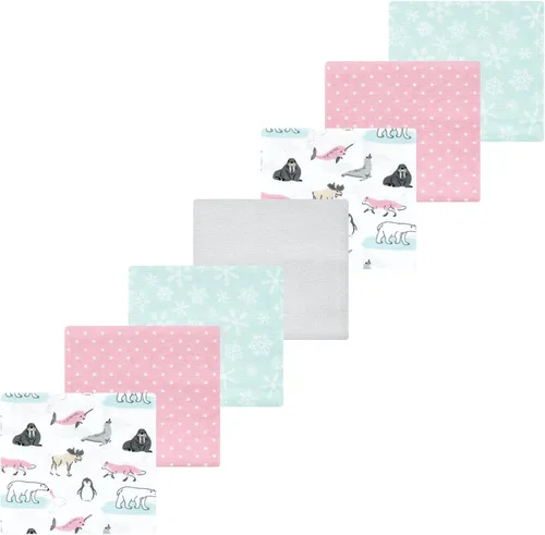 Vista 39 de Luvable Friends Mantas de franela para recepción Little Treasure, 7 piezas Exploración de Dino