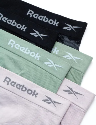 Vista 2 de Reebok Ropa interior para mujer Calzoncillos hipster sin costuras (paquete de 6)