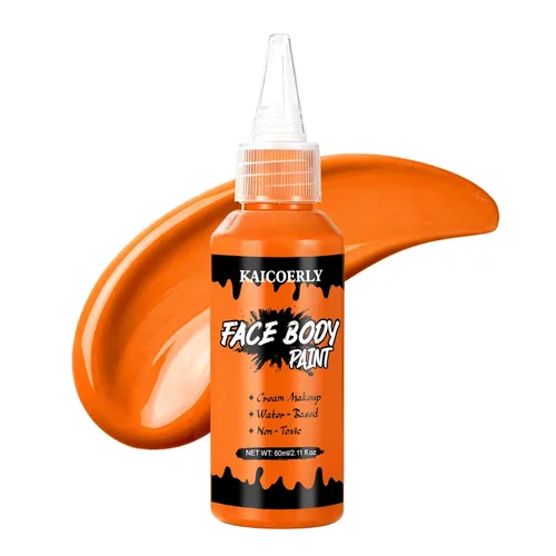 Vista 12 de Pintura blanca del cuerpo de la cara, maquillaje a base de agua Blanco