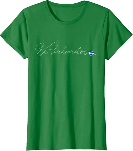 Vista 37 de Camiseta Simple Love El Salvadoreño con diseño de corazón en El Salvador
