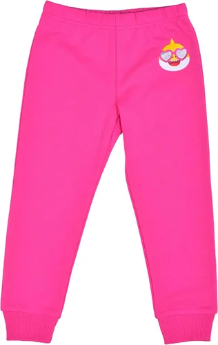 Vista 4 de Nickelodeon Baby Shark - Conjunto de camiseta y pantalón deportivo de manga larga para bebés, niños pequeños y pequeños, color rosagris