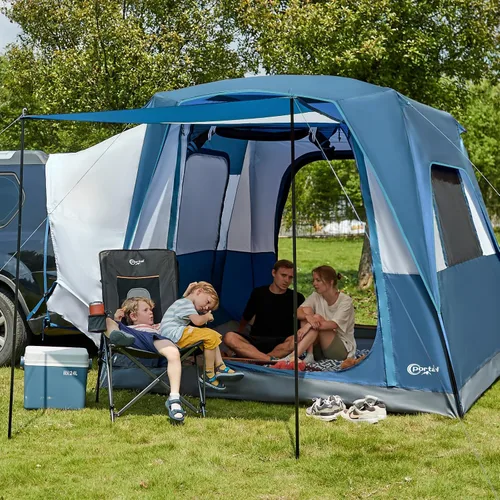 Vista 2 de Portal 5-Person SUV Tent with Porch, Waterproof Windproof Car Camping Portable Outdoor Design; Durable Construction; Easy Setup & Storage