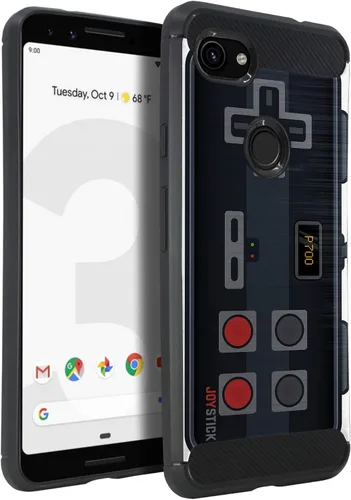 Vista 12 de CasesOnDeck - Funda compatible con Google Pixel 3A (2019) - Funda de TPU con patrón pictórico, flexible, delgada y elegante (astronauta)