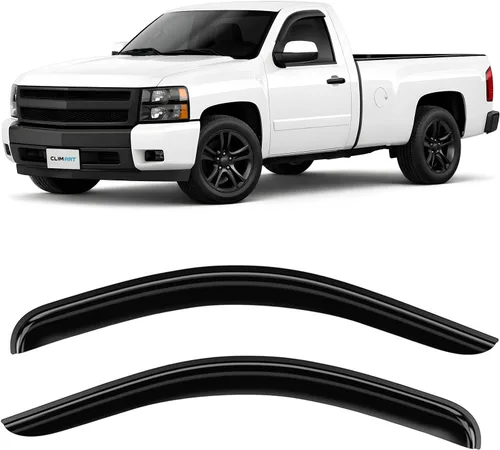 Vista 17 de CLIM ART - Deflectores de ventana inastillables increíblemente duraderos para Jeep Cherokee 2014-2023, deflectores de ventana originales con cinta