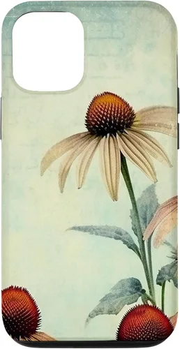 Vista 26 de iPhone 16 Vintage Coneflower Case