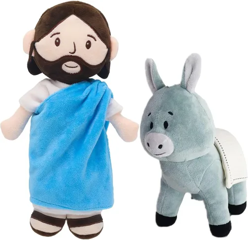 Vista 12 de Yelakey Muñeco de peluche de Jesús marrón de 11.8 pulgadas, guardián, bautizo, peluche, juguete de Salvador, regalos para la iglesia, escuela