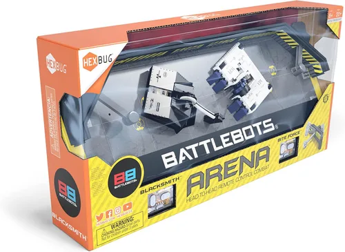 Vista 7 de HEXBUG BattleBots Arena Bite Force & Blacksmith, robot de juguete de control remoto para niños con más de 20 piezas, juguetes STEM para niños