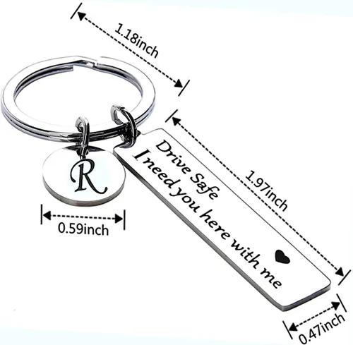 Vista 4 de Chasing DreamsMRL Llavero seguro para el novio, regalos del día de San Valentín para novio, regalo de I Love You para él, llaveros