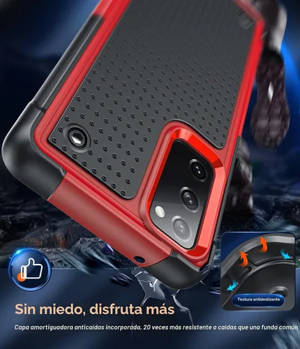 Vista 4 de LeYi Funda para S20 FE 5G: Funda para teléfono Galaxy S20 FE 5G con protectores de pantalla [2 unidades], resistente a prueba de golpes, de doble