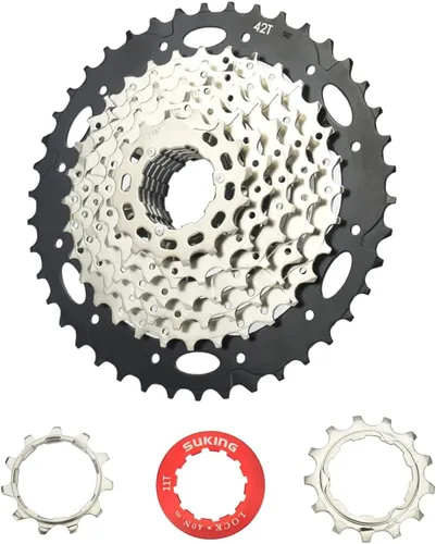 Vista 21 de CYSKY Casete de 11 velocidades 11-25T/11-28T/11-32T/11-36T/11-40T/11-42T/11-46T/11-50T/11-52T Compatible con Shimano/Sunrace/Sram Bike Freewheel