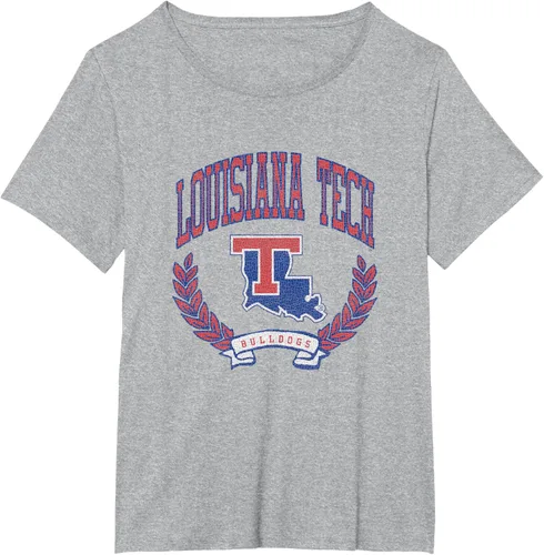 Vista 25 de Louisiana Tech Bulldogs Varsity Logo - Camiseta con licencia oficial, Negro