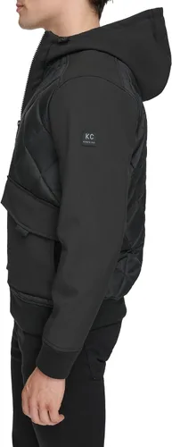 Vista 3 de Kenneth Cole Chaqueta con capucha de jersey para hombre