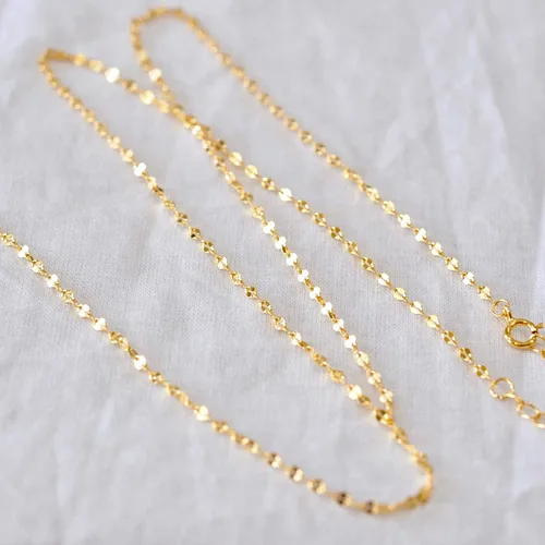 Vista 3 de Long Y Shape Lariat Necklace with Gold Finish