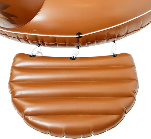 Vista 5 de FLOAT-EH Flotador inflable de isla de alce para adultos – Flotador inflable de lago – Flotador de playa es grueso, duradero y diseñado en vinilo