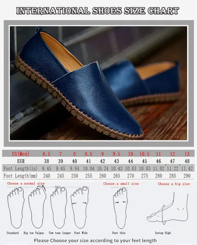 Vista 6 de Mocasines de cuero genuino para hombre, zapatos de conducción suaves para caminar