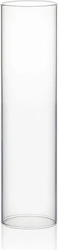 Vista 26 de WGVI Funda para portavelas Hurricane, ancho de 2 pulgadas, altura de 12 pulgadas, portavelas cilíndrico de vidrio transparente, tubo de chimenea