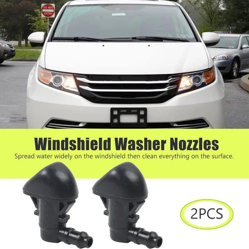 Vista 5 de 76810-SZA-A01 - Boquilla de limpiaparabrisas delantero, repuesto para Honda Pilot 2009-2015 de 5 puertas, juego de pares negro