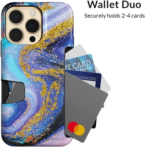 Vista 3 de VELVET CAVIAR Funda tipo cartera compatible con iPhone 14 Pro Max para mujer, tarjetero de crédito, funda delgada y protectora para teléfono