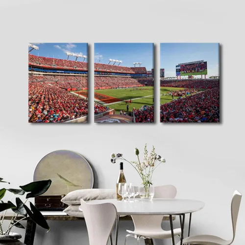 Vista 163 de Lincoln - Lienzo decorativo para pared, diseño de campo financiero de Filadelfia, paisaje de estadio de fútbol de Filadelfia, decoración de pared