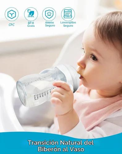 Vista 6 de Kit de Conversión de Vaso Entrenador Suave para Biberón Natural de Bebé Philips Avent, Kit de Transición para Niños Pequeños con Tetina de Vaso