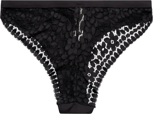 Vista 6 de Jessica Simpson Ropa interior para mujer - Paquete de 3 bragas Tanga de encaje de microfibra (S-XL)