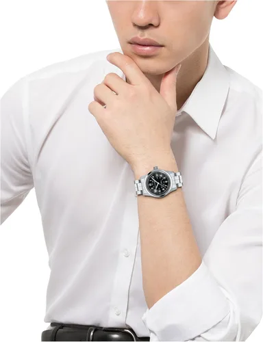 Vista 4 de Hamilton HML-H70455133 Khaki Field Reloj de plata automático suizo con pantalla analógica para hombre, Negro -, Militar